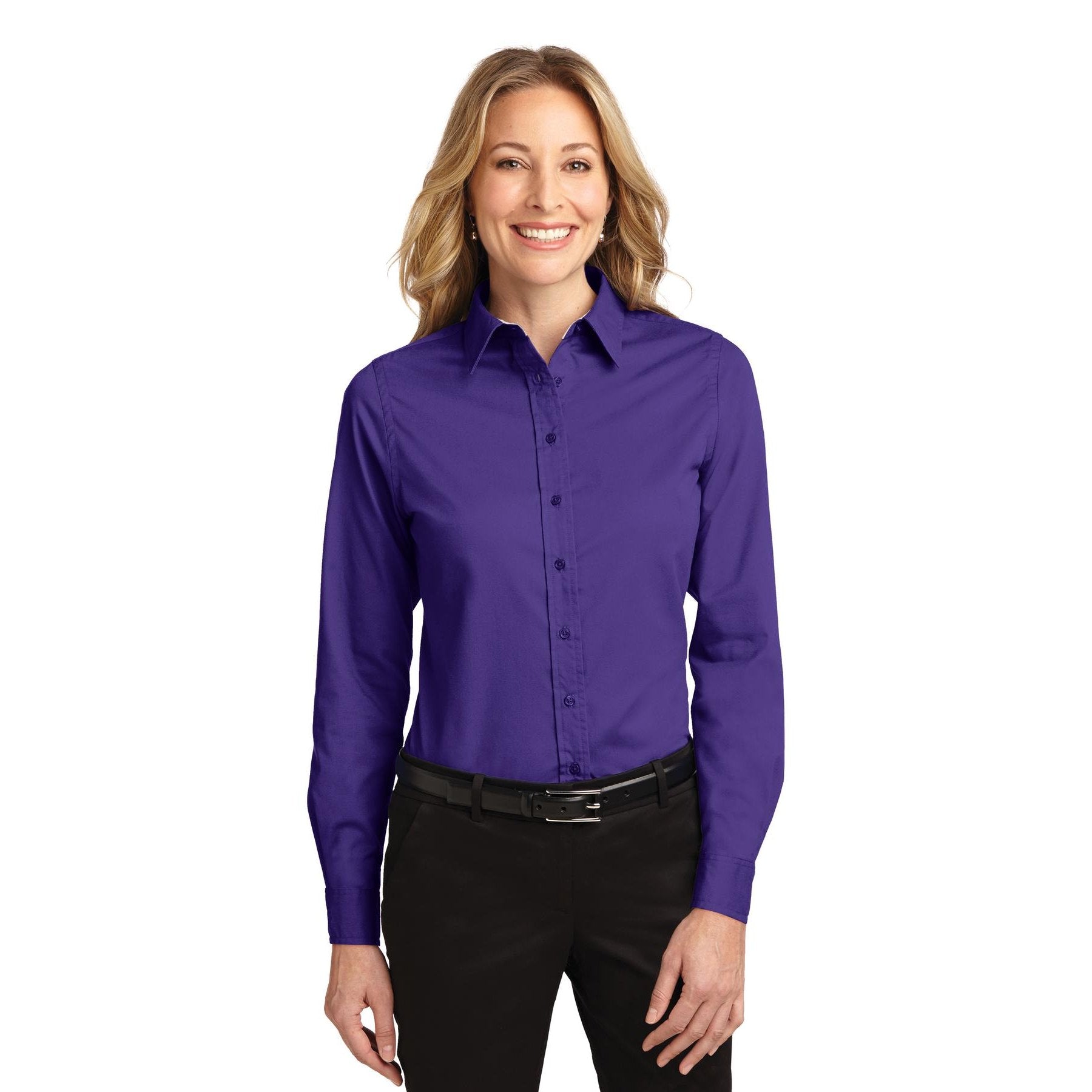 Port Authority-Port Authority® Women's Long Sleeve Easy Care Shirt. L608-MedTech-13